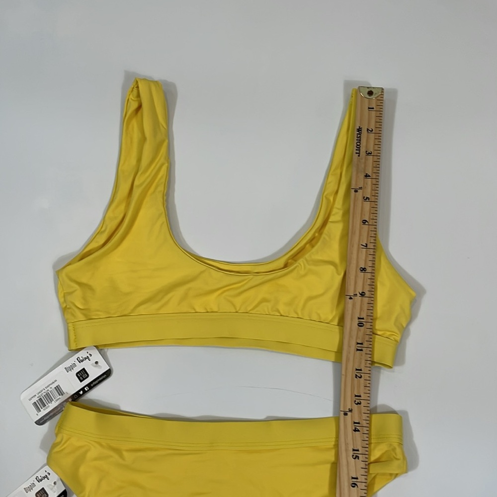 Dippin Daisy’s Bikini Set Size M NWT Yellow - Picture 8 of 12